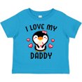thumbnail image 3 of Inktastic I Love My Daddy with Cute Penguin and Hearts Girls Toddler T-Shirt, 3 of 5
