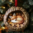 thumbnail image 4 of Virelaxpo Cute Fox Acrylic Christmas Tree Ornament, Adorable Cute Hanging Pendant for Holiday Decor, Festive Decoration for Xmas Tree and Home, 4 of 4