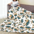 thumbnail image 6 of Pofeuu Cute Bunny Print Ultra-Soft Micro Fleece Blanket,for Bed Or Sofa,All Season Throw Blankets Flannel Blanket-50"x40", 6 of 7