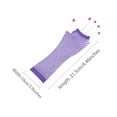 thumbnail image 3 of INSPIRE CHIC Women's Fingerless Mesh 1980s Fancy Dress Party Costume Accessories Fishnet Gloves Long-1Pair Purple, 3 of 5