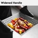 thumbnail image 5 of Stainless Steel Grill Basket for BBQ, Vegetables, Meat Heavy Duty, Non-Stick, Dishwasher Safe, 5 of 5