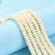 thumbnail image 1 of 1Strand Handmade Polymer Clay Beads Strands for DIY Jewelry Crafts Supplies Flat Round Beige 6~7x3mm Hole: 1.5mm about 113~116pcs/strand 15.55 inch~16.14 inch, 1 of 7