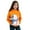 Orange, variant on Girls Winter Snowman Hoodie Warm Long Sleeve Pullover Christmas Theme Cozy Kids Sweatshirt For Holiday Outfits