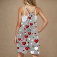 thumbnail image 4 of Zpanxa Girls Shorts Polyester Spandex Print Pattern Sleeveless Overalls with Pockets 5-6 Years, 4 of 5