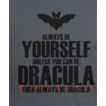 thumbnail image 4 of Halloween Always Be Yourself Dracula Mens T Shirt, 4 of 5
