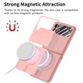 thumbnail image 2 of Magnetic Samsung Galaxy Z Flip 4 Case [Compatible with MagSafe],Anti-Fingerprint,Anti-Scratch,Ultra Slim Shockproof Luxury Samsung Galaxy Z Flip 4 Rugged Phone Cover Case,Pink, 2 of 10