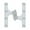 Chrome, variant on Deltana 6'' H x 5'' W Surface mount Single Door Hinge