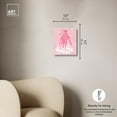 thumbnail image 5 of Pink Dress and Bow Canvas Fashion Prints by Art Remedy, Gallery Wrapped, 10" x 15", 5 of 7