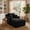 Black-39.4''x65.4'', variant on Oversized Chaise Lounge Chair Indoor, Upholstered Sofa Bed Sleeper Sofa Corduroy Cloud Couch Boneless Sofa Reading Chair with 3 Pillows for Living Room, 49.2''x66.1''