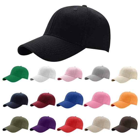Only Moment Hot Pink Baseball Cap Blank Trucker Hats Polyester,Spandex Adjustable Size for Running Workouts and Outdoor Activities All Seasons One Size
