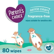 Parent's Choice Fragrance Free Baby Wipes, 80 Count (Select for More Options)