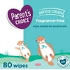 Parent's Choice Fragrance Free Baby Wipes, 80 Count (Select for More Options)