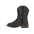 thumbnail image 3 of Roper Girls Glitter Galore Square Toe Cowboy   Casual Mid Calf Boots, 3 of 5
