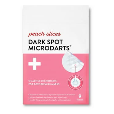Peach Slices Dark Spot Microdarts, Transparent Patch Facial Treatment, 9 Count