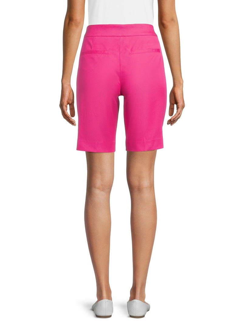 Time and Tru Women's Pull-On Bermuda Shorts, Sizes S-XXL
