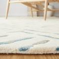thumbnail image 4 of SAFAVIEH Metro Rodina Geometric Striped Runner Rug, Ivory/Blue, 2'3" x 7', 4 of 11