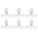 thumbnail image 1 of Delaman Clips de Bolsa, Clips de Bolsa de Alimentos de Acero Inoxidable Clips de Bolsa de Alta Resistencia Clips de Agarre herméticos para la Oficina en el hogar 6PCS, 1 of 8