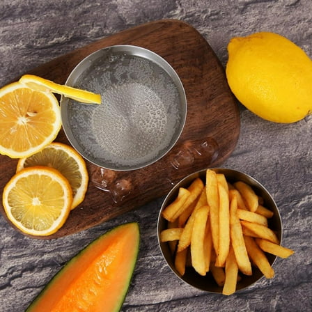 SOPOTUTU Fry Holder Stainless Steel Snack Juice Cup for Adults at KTVs 1Pcs