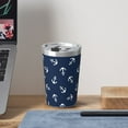 thumbnail image 6 of PAYOHTO Anchors Navy Blue Insulated Stainless Steel Tumbler 12 oz Thermos Come with Straw Kids Leak-Proof Travel Mug Cup, 6 of 7