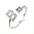 thumbnail image 4 of Stylish Silver A-Z Initial Rings for Weddings, Bridesmaids, and Couples - Perfect Gifts for Love and Fashion, 4 of 4