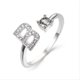 thumbnail image 4 of Stylish Silver A-Z Initial Rings for Weddings, Bridesmaids, and Couples - Perfect Gifts for Love and Fashion, 4 of 5