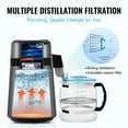 thumbnail image 3 of VEVOR Destilador de agua, filtro purificador de agua pura de 4 litros y 1,05 galones para encimera del hogar, fabricante de agua destilada de 750 W, destilador interior de acero inoxidable, 3 of 8