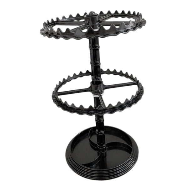 Organizador de pendientes Yinane soporte de joyería rotación 360 grados negro