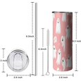 thumbnail image 5 of 20oz Halloween Ghosts with Boo Skinny Tumblers Stainless Steel Tumbler with Lid and Straw,Vacuum Insulated Double Wall Travel Tumbler Cups with Cleaning Brush for Coffee,Tea, 5 of 6
