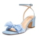 thumbnail image 1 of Sandalias ISNOM, tacones con lazo para mujer, correa en el tobillo, tacón ancho, azul, 1 of 7
