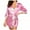 Rose Chaud, variante sur WTXUE Pyjamas / Peignoirs pour Femmes Femmes Soie à Manches Longues Peignoir en Satin avec Ceinture Peignoir / 1 Pce Noir 3TG