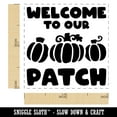 thumbnail image 2 of Welcome to Our Pumpkin Patch Fall Autumn Self-Inking Rubber Stamp Ink Stamper - Yellow Ink - Small 1 Inch, 2 of 7