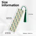 thumbnail image 3 of Kdxio Tropical Flowers Print Metal Tassel Bookmarks,Perfect Gift for Art Lovers and Bookworms Metal Bookmarks for Women, 3 of 8