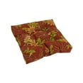 thumbnail image 4 of 19-inch Squared Spun Polyester Tufted Dining Chair Cushion - Monserrat Sangria, 4 of 7