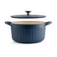 thumbnail image 4 of Tramontina Mesa 5.5 Qt Enameled Cast Iron Dutch Oven Blue, 4 of 14