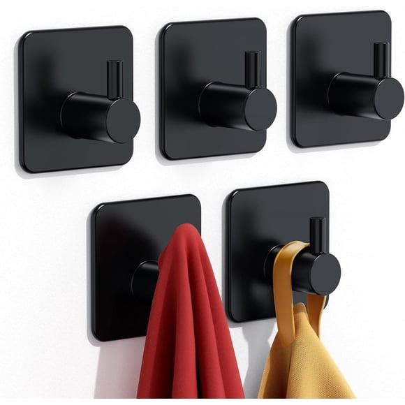 Adhesive Hooks Heavy Duty Damage Free 5 Pack
