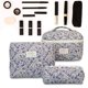 thumbnail image 5 of Pisexur Belleza Maquillaje Bolsa de cosméticos portátil acolchada de gran capacidad, bolsa de almacenamiento floral acolchada, bolsa de almacenamiento para artículos de tocpara mujeres y hombres, 5 of 5