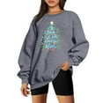 thumbnail image 2 of Neewe Women's Oversized Sweatshirt Christmas Crewneck Long Sleeve Casual Loose Pullover Tops, 2 of 4