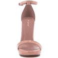 thumbnail image 3 of YDN Women Sexy Single Strap Open Toe Stiletto High Heel Sandals Ankle Strap Platform Pumps Dress Shoes Size 7.5 Nude, 3 of 5