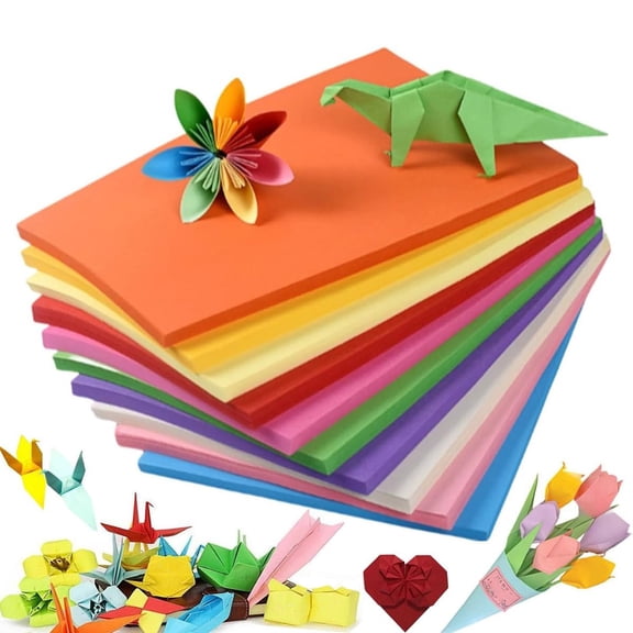 Colored Paper 100 Sheet Craft Art Papers For Crafts & Thin Copy Construction Paper For School Preschool Classroom Arts Drawing