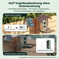 thumbnail image 6 of Kiwibit Solar Smart Bird Feeder with Camera, 8MP 4K UHD Video, No Subscription AI Identify 10000+ Species, Long Battery Life, Ideal Gifts, 6 of 16