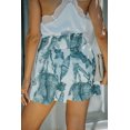 thumbnail image 2 of ABPHQTO Shorts De Mujer Verde Tropical Leaf Smocked, 2 of 5