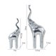 thumbnail image 3 of Conjunto de 2 figuras de madre y bebé, escultura animal para decoración del hogar , Plata, 3 of 7
