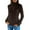 Coffee, variant on Women's Fleece Sweater Fisherman Cable Knit Pullover without Pockets,Beige,L