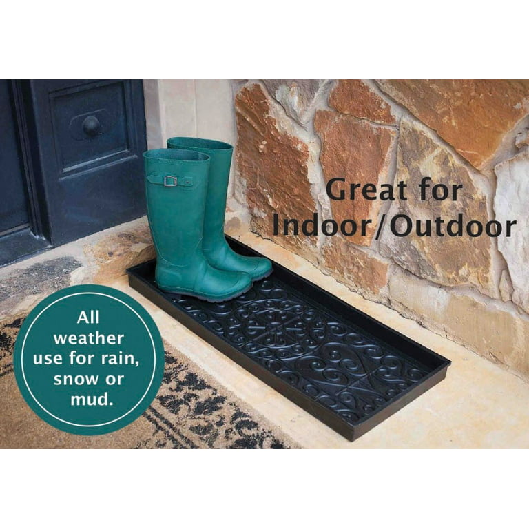 Rubber Boot Tray | 34 Decorative Boot Tray for Entryway | Shoe Tray