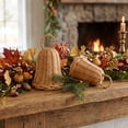 thumbnail image 2 of Handwoven Rattan Bells Christmas Ornaments Natural Wicker Hanging Decor for Tree Fireplace Mantel Window Shelf Holiday Home Winter Seasonal Decoration, 2 of 7