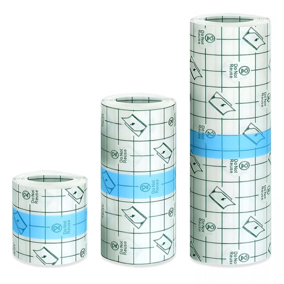 XIRQI 3 Rolls Tattoo Aftercare Bandage-Waterproof Tattoo Film Second Skin Tattoo Cover Up Patch Tape Healing Wrap Tattoo Supplies for Swimming,Shower,Wound Initial Healing(2 Inch,4 Inch,6 Inch)