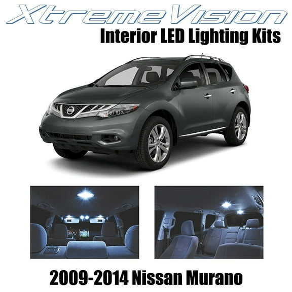 XtremeVision LED for Nissan Murano 2009-2014 (10 Pieces) Cool White Premium Interior LED Kit Package Installation Tool