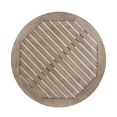 thumbnail image 6 of Tcbosik Round Side Table for Outdoor, 27.5" Acacia Wood End Table for Balcony, Backyard, Patio, Garden, Deck, Grey, 6 of 8