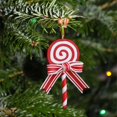 thumbnail image 5 of TERGAYEE Christmas Decoration Supplies Red White And Green Candy Pendants Soft Pottery Imitation Sticks Candy Pendants Holiday Decor, 5 of 6