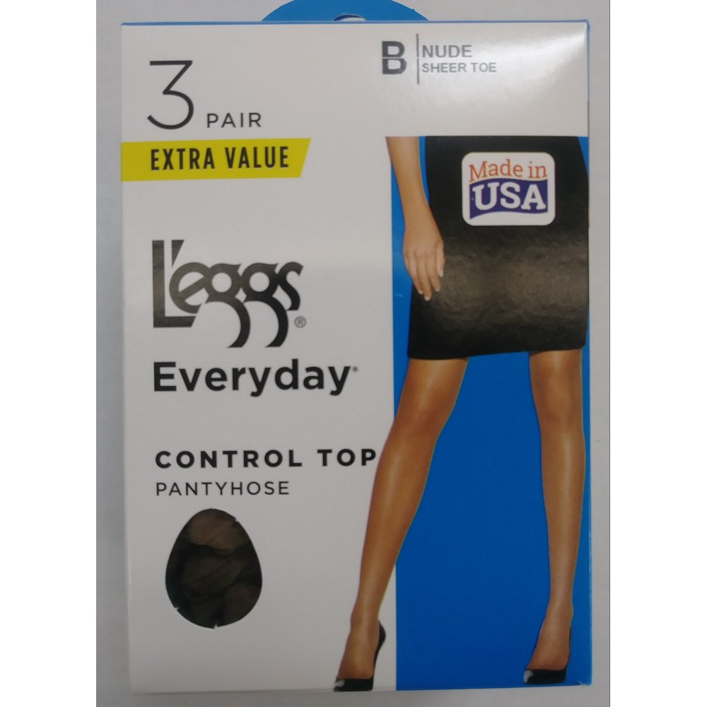 L'eggs Hanes L'eggs Women's Everyday Control Top Pantyhose, 3 Pair